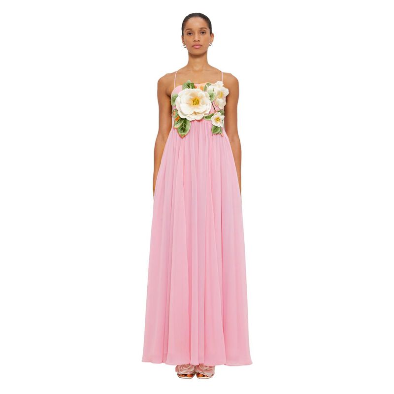 LEO LIN Agnes Appliqu&eacute; Floral Maxi Dress image number 0